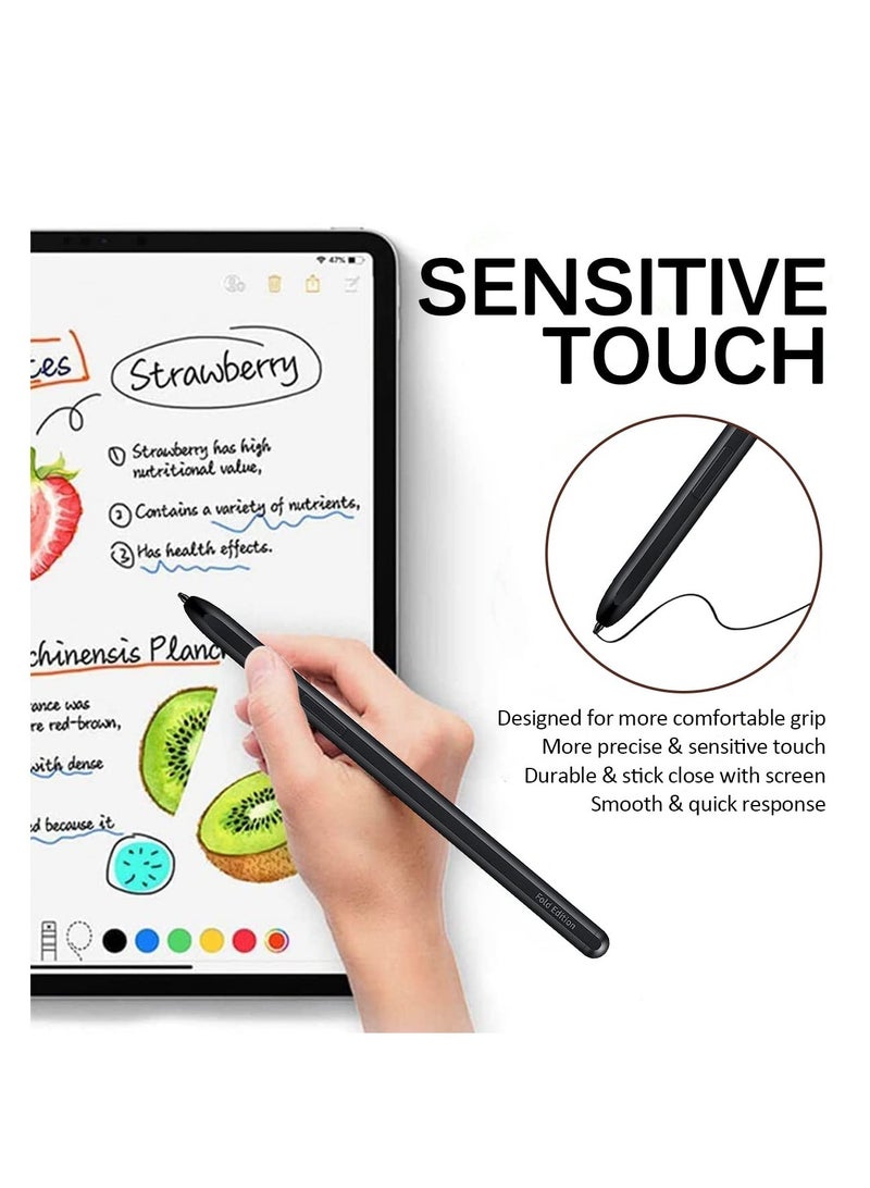 قلم Samsung Galaxy Z Fold 4/Z Fold 3 S Stylus، بدون شحن وحساسية عالية، قلم S بديل لهاتف Galaxy Z Fold 4/Galaxy Z Fold 3 (أسود) - Image 5